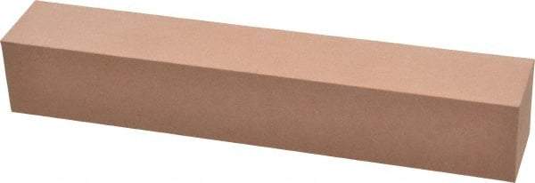 Made in USA - 220 Grit Aluminum Oxide Square Polishing Stone - Very Fine Grade, 1" Wide x 6" Long x 1" Thick - Exact Industrial Supply