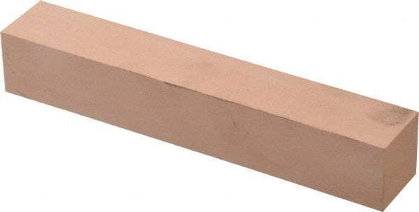 Made in USA - 400 Grit Aluminum Oxide Square Polishing Stone - Super Fine Grade, 1" Wide x 6" Long x 1" Thick - Exact Industrial Supply