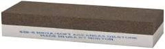 Norton - 6" Long x 2" Wide x 1" Thick, Aluminum Oxide Sharpening Stone - Rectangle, Coarse, Extra Fine Grade - Exact Industrial Supply