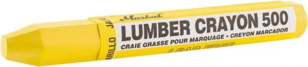 Markal - Yellow Lumber Crayon - Clay-Basedd - Exact Industrial Supply