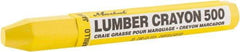 Markal - Yellow Lumber Crayon - Clay-Basedd - Exact Industrial Supply