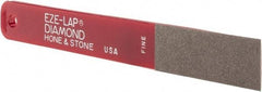 Eze Lap - Fine, 2" Length of Cut, Single End Diamond Hone - 600 Grit, 3/4" Wide x 3/16" High - Exact Industrial Supply