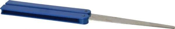 DMT - 9-1/2" OAL Coarse Flat Sharpener Diamond File - 3/4" Wide x 1/16" Thick, 4 LOC, Blue, 325 Grit - Exact Industrial Supply