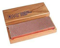 DMT - 6" Long x 2" Wide x 3/4" Thick, Diam ond Sharpening Stone - Rectangle, 600 Grit, Fine Grade - Exact Industrial Supply