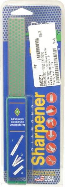 DMT - Extra Fine Grade, Diamond Whetsone Sharpener - 9 Micron, Diamond Area 4.3" Long x 1" Wide, 9-1/2" Open Length, 5" Closed Length - Exact Industrial Supply