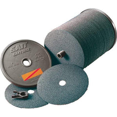 Sait - 5" Diam 7/8" Hole 80 Grit Fiber Disc - Zirconia Alumina, 10,000 Max RPM - Exact Industrial Supply