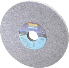 Norton - 8" Diam x 1-1/4" Hole x 1/2" Thick, H Hardness, 46 Grit Surface Grinding Wheel - Aluminum Oxide, Type 1, Coarse Grade, 3,105 Max RPM, Vitrified Bond, No Recess - Exact Industrial Supply