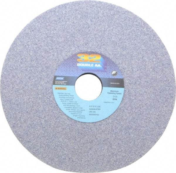Norton - 8" Diam x 1-1/4" Hole x 1/2" Thick, I Hardness, 46 Grit Surface Grinding Wheel - Aluminum Oxide, Type 1, Coarse Grade, 3,105 Max RPM, Vitrified Bond, No Recess - Exact Industrial Supply