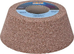 Norton - 4" Diam, 1-1/4" Hole Size, 1-1/2" Overall Thickness, 60 Grit, Type 11 Tool & Cutter Grinding Wheel - Medium Grade, Aluminum Oxide, J Hardness, Vitrified Bond, 5,730 RPM - Exact Industrial Supply