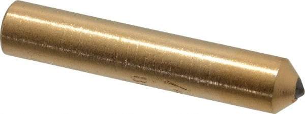 Norton - 1/2 Carat Single Point Diamond Dresser - 2" Long x 3/8" Shank Diam - Exact Industrial Supply