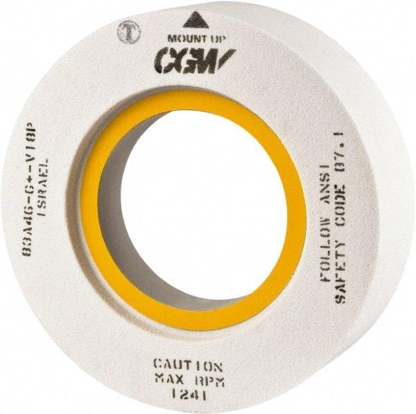 Camel Grinding Wheels - 18" Diam x 8" Hole x 2" Thick, H Hardness, 46 Grit Surface Grinding Wheel - Aluminum Oxide, Type 7, Medium Grade, Vitrified Bond, Two-Side Recess - Exact Industrial Supply