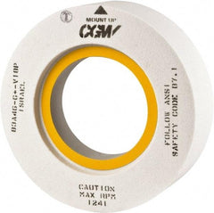Camel Grinding Wheels - 18" Diam x 8" Hole x 2" Thick, H Hardness, 46 Grit Surface Grinding Wheel - Aluminum Oxide, Type 7, Medium Grade, Vitrified Bond, Two-Side Recess - Exact Industrial Supply