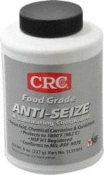 CRC - 8 oz Bottle High Temperature Anti-Seize Lubricant - Aluminum, -65 to 1,800°F, Opaque Off-White, Food Grade, Water Resistant - Exact Industrial Supply