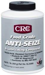 CRC - 16 oz Bottle High Temperature Anti-Seize Lubricant - Aluminum, -65 to 1,800°F, Opaque Off-White, Food Grade, Water Resistant - Exact Industrial Supply