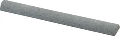 Value Collection - Half Round, Aluminum Oxide, Toolroom Finishing Stick - 4" Long x 1/2" Wide, Medium Grade - Exact Industrial Supply