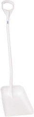Vikan - 14-3/4" High Square Plastic Shovel - 39" Long D-Grip Handle - Exact Industrial Supply
