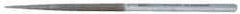 Strauss - 8-1/2" OAL Coarse Square Needle Diamond File - 1/4" Wide x 1/4" Thick, 4-3/8 LOC, 181 Grit - Exact Industrial Supply