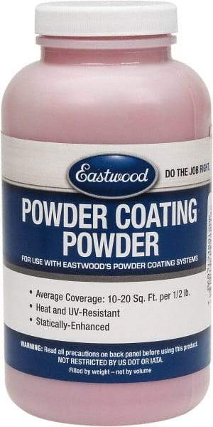 Made in USA - 8 oz Bright Red Paint Powder Coating - Polyurethane, 10 Sq Ft Coverage - Exact Industrial Supply