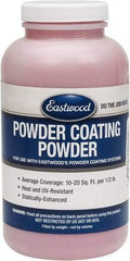 Made in USA - 8 oz Bright Red Paint Powder Coating - Polyurethane, 10 Sq Ft Coverage - Exact Industrial Supply