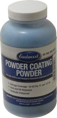 Made in USA - 8 oz Dark Blue (Ford) Paint Powder Coating - Polyurethane, 10 Sq Ft Coverage - Exact Industrial Supply