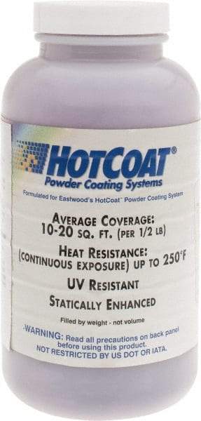 Made in USA - 8 oz Dark Purple Paint Powder Coating - Polyurethane, 10 Sq Ft Coverage - Exact Industrial Supply