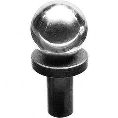 TE-CO - 1/2" Ball Diam, 1/4" Shank Diam, Stainless Steel Inspection Tooling Ball - Exact Industrial Supply