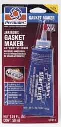 Permatex - 50ml Anaerobic Gasket Maker - -65 to 300°F, Red, Comes in Tube - Exact Industrial Supply