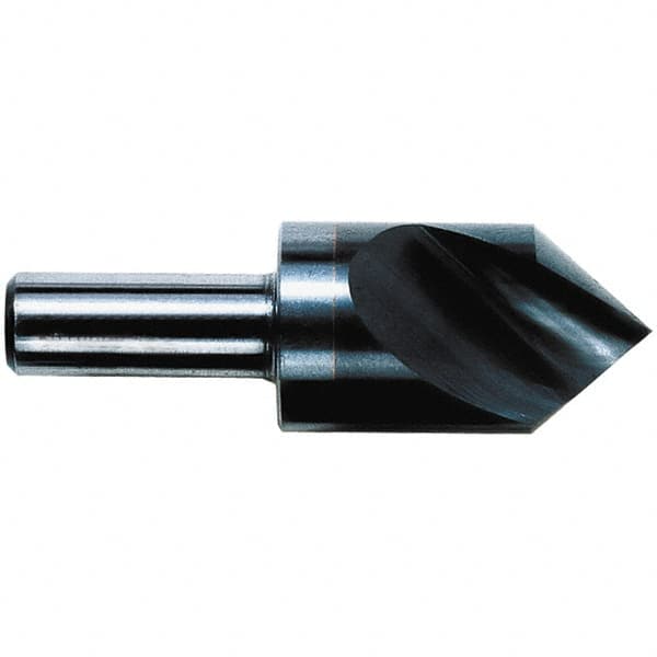 M.A. Ford - 1/2" Head Diam, 1/4" Shank Diam, 1 Flute 90° Solid Carbide Countersink - Exact Industrial Supply