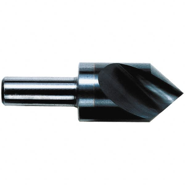 M.A. Ford - 3/8" Head Diam, 1/4" Shank Diam, 1 Flute 90° Solid Carbide Countersink - Exact Industrial Supply