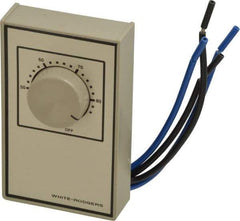 White-Rodgers - 40 to 85°F, Heat Only, Line Voltage Wall Thermostat - 120 to 277 Volts, DPST Switch - Exact Industrial Supply