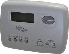 White-Rodgers - 45 to 99°F, 1 Heat, 1 Cool, Economy Digital Single Stage Battery Powered Thermostat - mV to 30 Volts, Electronic Switching Switch - Exact Industrial Supply