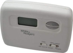 White-Rodgers - 45 to 99°F, 2 Heat, 1 Cool, Economy Digital Heat Pump Thermostat (Hardwired with Battery Back-Up) - 20 to 30 Volts, Electronic Switching Switch - Exact Industrial Supply