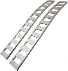 Erickson Manufacturing - 90" Long x 12" Wide, 1,500 Lb Capacity, Arched Truck Ramp - Aluminum, For All Vehicles - Exact Industrial Supply