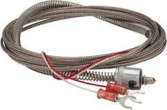 Thermo Electric - 32 to 900°F, J Universal Temp, Thermocouple Probe - 9-1/2 Ft. Cable Length, Stripped Ends with Spade Lugs, 1/4 Inch Probe Sheath Length, 1 Sec Response Time - Exact Industrial Supply