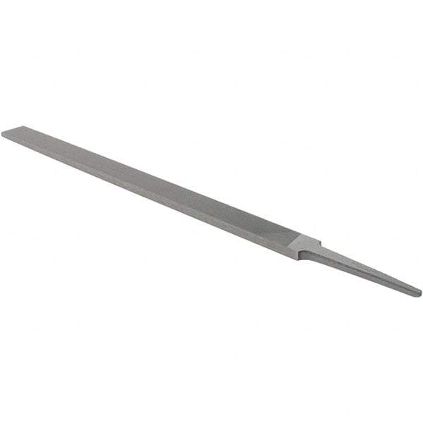 Nicholson - 10" Standard Precision Swiss Pattern Regular Pillar File - Double Cut, With Tang - Exact Industrial Supply