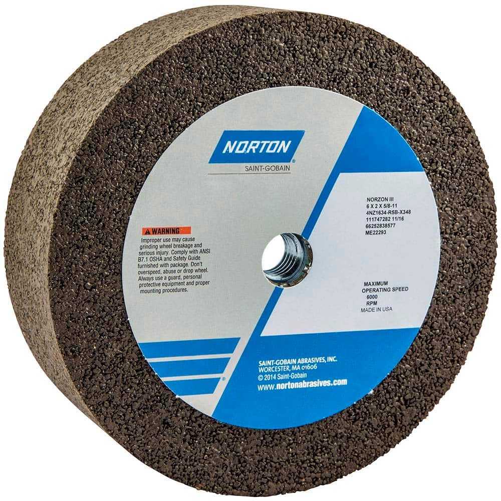 Norton - Tool & Cutter Grinding Wheels Wheel Type: Type 6 Wheel Diameter (Inch): 6 - Exact Industrial Supply