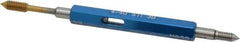 Made in USA - 4-40 Thread, High Speed Tool Steel, Class 3B, Plug Thread Insert Go/No Go Gage - Double Ended with Handle - Exact Industrial Supply