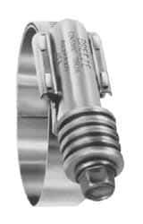 IDEAL TRIDON - Steel Auto-Adjustable Worm Drive Clamp - 5/8" Wide x 5/8" Thick, 3-1/4" Hose, 3-1/4 to 4-1/8" Diam - Exact Industrial Supply