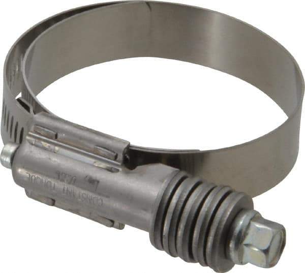 IDEAL TRIDON - Steel Auto-Adjustable Worm Drive Clamp - 5/8" Wide x 5/8" Thick, 1-3/4" Hose, 1-3/4 to 2-5/8" Diam - Exact Industrial Supply
