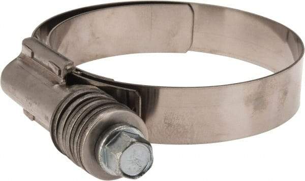 IDEAL TRIDON - Steel Auto-Adjustable Worm Drive Clamp - 5/8" Wide x 5/8" Thick, 2-1/4" Hose, 2-1/4 to 3-1/8" Diam - Exact Industrial Supply