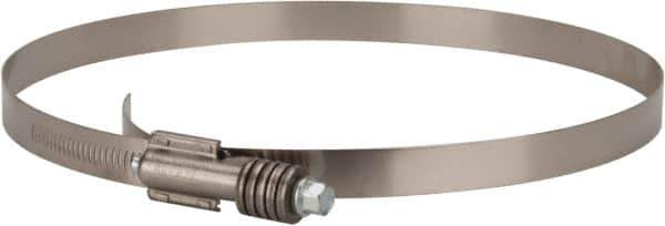 IDEAL TRIDON - Steel Auto-Adjustable Worm Drive Clamp - 5/8" Wide x 5/8" Thick, 8-1/4" Hose, 8-1/4 to 9-1/8" Diam - Exact Industrial Supply