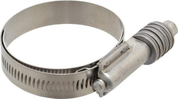 IDEAL TRIDON - Stainless Steel Auto-Adjustable Worm Drive Clamp - 5/8" Wide x 5/8" Thick, 1-3/4" Hose, 1-3/4 to 2-5/8" Diam - Exact Industrial Supply