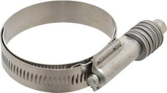 IDEAL TRIDON - Stainless Steel Auto-Adjustable Worm Drive Clamp - 5/8" Wide x 5/8" Thick, 1-3/4" Hose, 1-3/4 to 2-5/8" Diam - Exact Industrial Supply