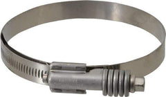 IDEAL TRIDON - Stainless Steel Auto-Adjustable Worm Drive Clamp - 5/8" Wide x 5/8" Thick, 3-3/4" Hose, 3-3/4 to 4-5/8" Diam - Exact Industrial Supply