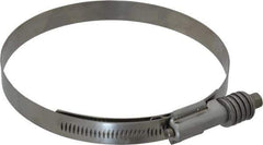 IDEAL TRIDON - Stainless Steel Auto-Adjustable Worm Drive Clamp - 5/8" Wide x 5/8" Thick, 4-3/4" Hose, 4-3/4 to 5-5/8" Diam - Exact Industrial Supply
