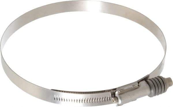IDEAL TRIDON - Stainless Steel Auto-Adjustable Worm Drive Clamp - 5/8" Wide x 5/8" Thick, 6-1/4" Hose, 6-1/4 to 7-1/8" Diam - Exact Industrial Supply