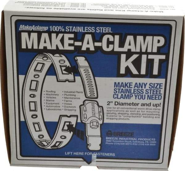 Made in USA - 2" Diam, Hose Clamp Kit - Exact Industrial Supply