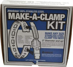 Made in USA - 2" Diam, Hose Clamp Kit - Exact Industrial Supply