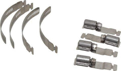 Made in USA - 2" Min Diam, Stainless Steel Worm Drive Clamp - 1/2" Wide, Material Grade 300 SERIES, Series Mak-A-Clamp - Exact Industrial Supply