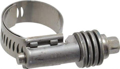 IDEAL TRIDON - Stainless Steel Auto-Adjustable Worm Drive Clamp - 1/2" Wide x 1/2" Thick, 9/16" Hose, 9/16 to 1-1/16" Diam - Exact Industrial Supply